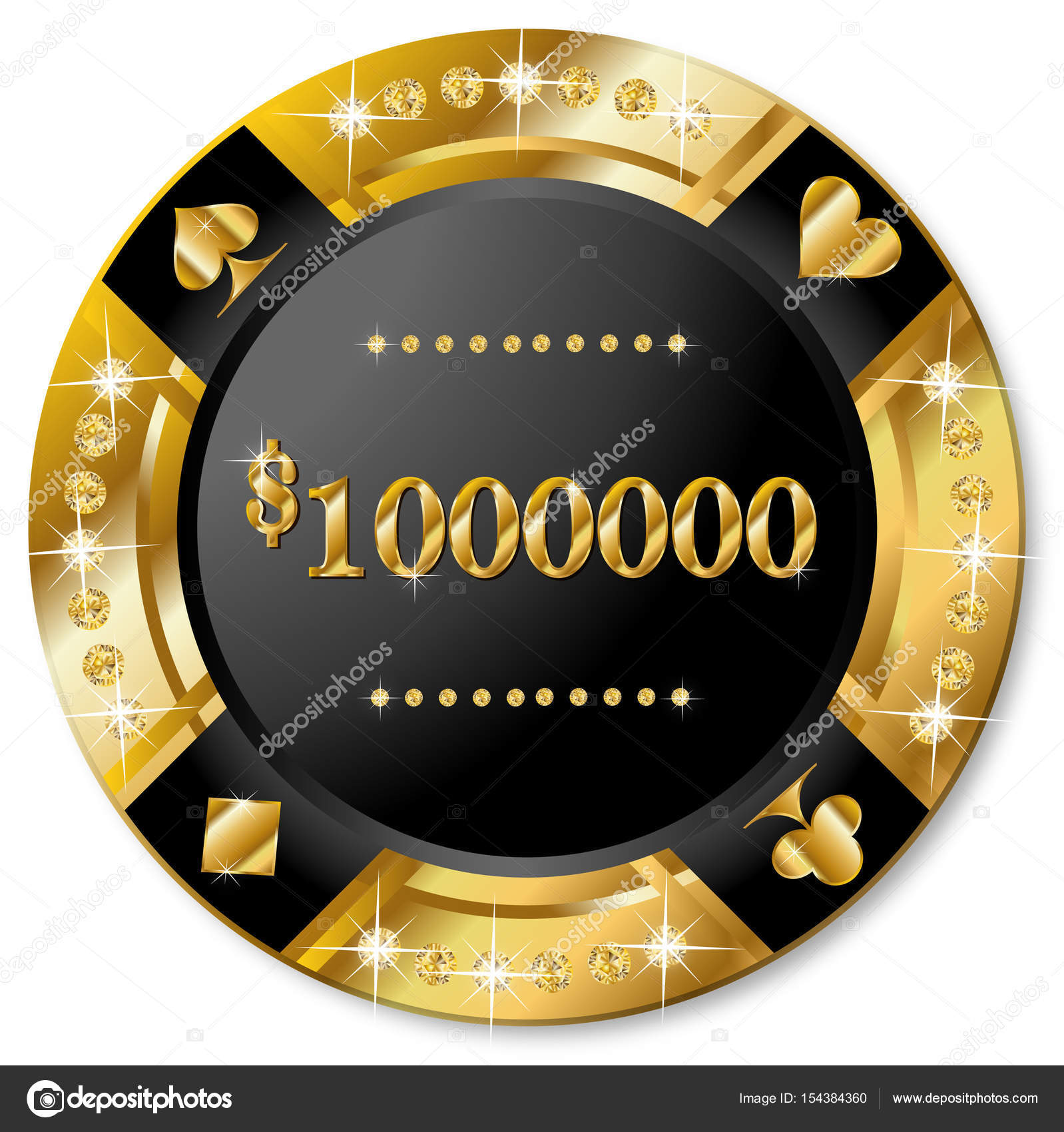 Risultati immagini per black chip poker 1000000