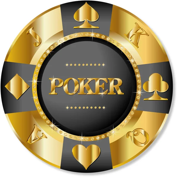Ikona poker poker — Stockový vektor