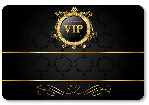 Vip greeting card template — Stock Vector