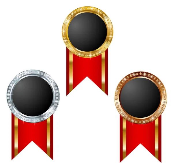 Conjunto de ícones de prêmios — Vetor de Stock