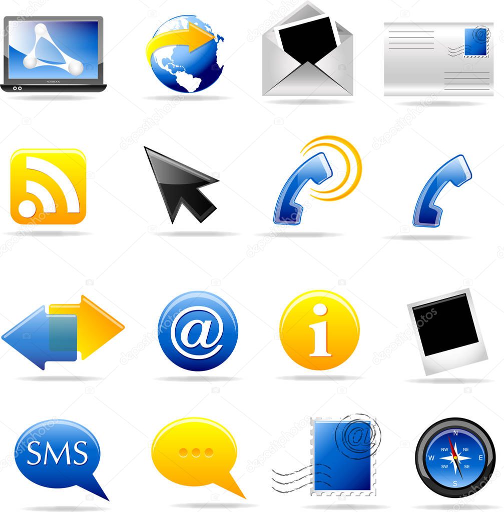 set of internet icons 