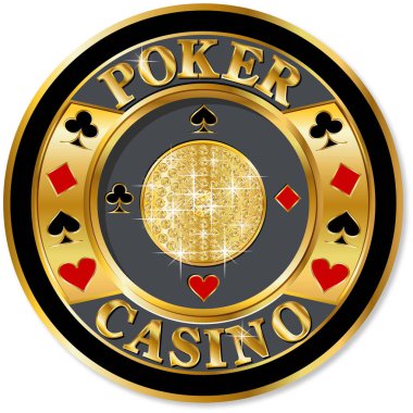 Altın poker chip simgesi