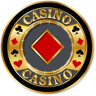 Casino çip simgesini