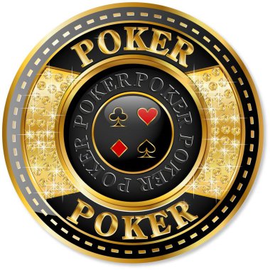 Altın poker chip simgesi