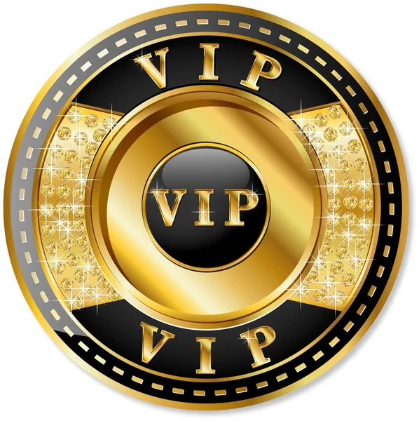 VIP-chip-ikonen — Stock vektor