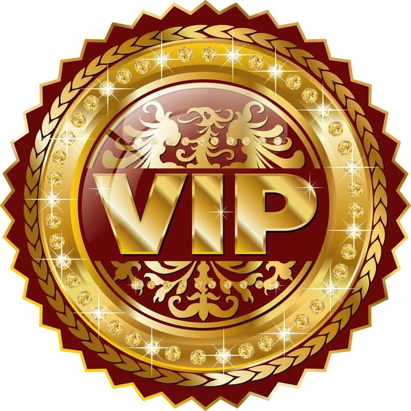 Kırmızı VIP tur etiketi — Stok Vektör
