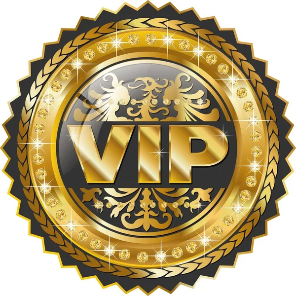 Gri VIP tur etiketi — Stok Vektör