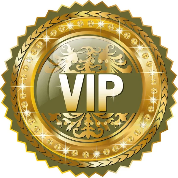 VIP runda tagg — Stock vektor