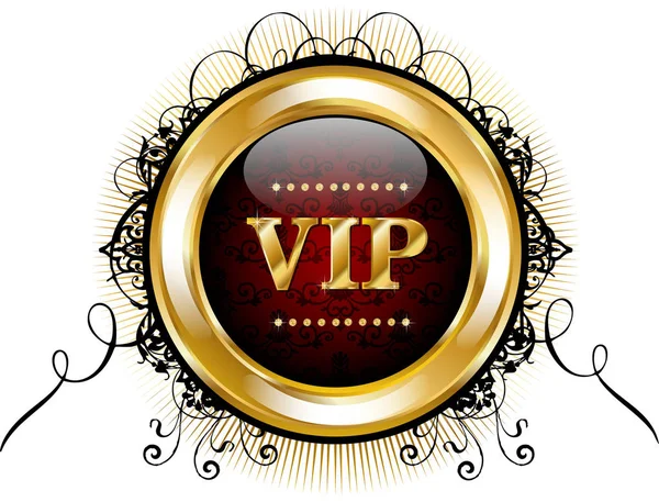Banner redondo VIP —  Vetores de Stock