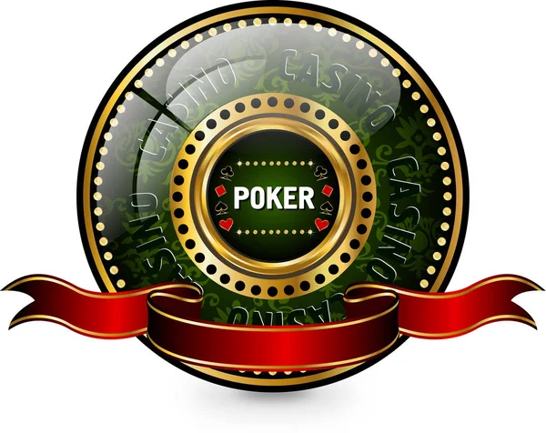 Banner plano de Casino — Vector de stock