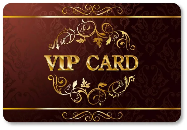 Το VIP icon κάρτα — Διανυσματικό Αρχείο
