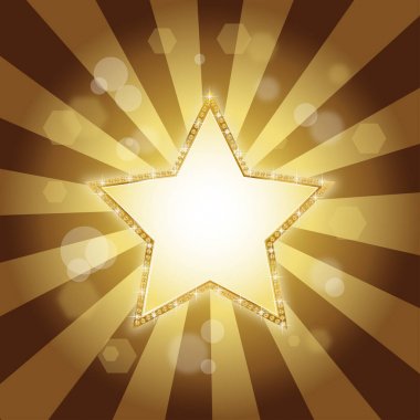 Altın yıldız ile banner