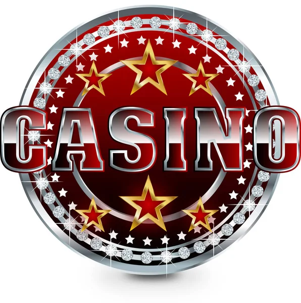 Casino flat banner — Stock Vector