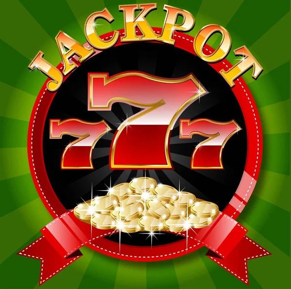 Banner de casino Jackpot — Archivo Imágenes Vectoriales