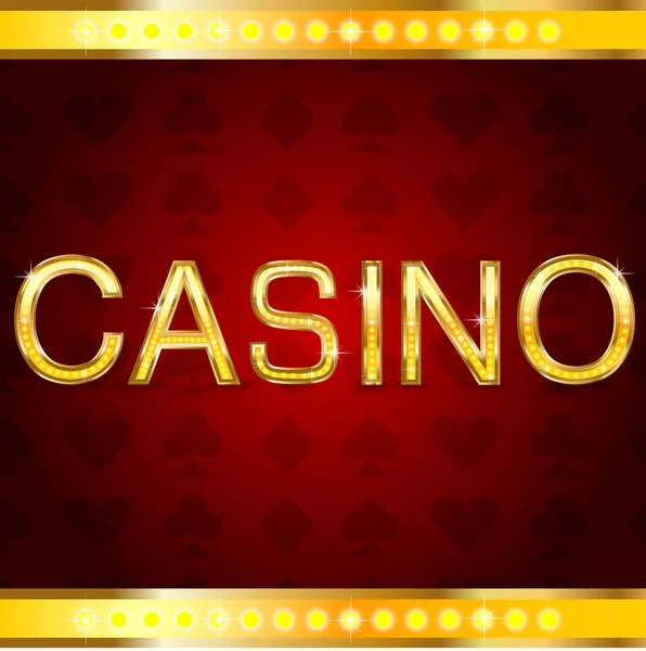 Casino achtergrond voor ontwerp — Stockvector