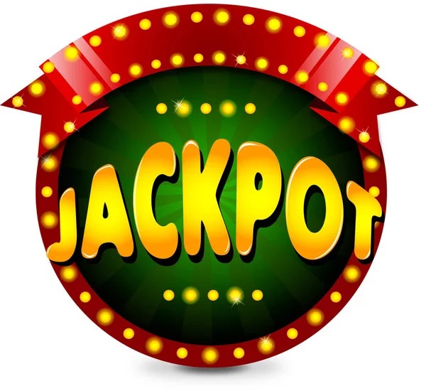 Banner de casino de jackpot — Vetor de Stock