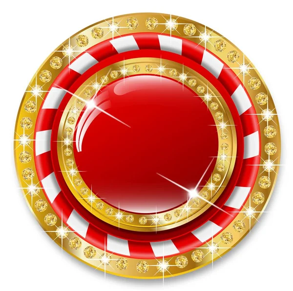 Casino icono plano — Vector de stock