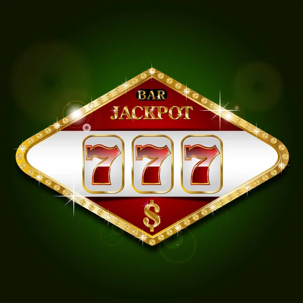 Banner de casino Jackpot — Vector de stock
