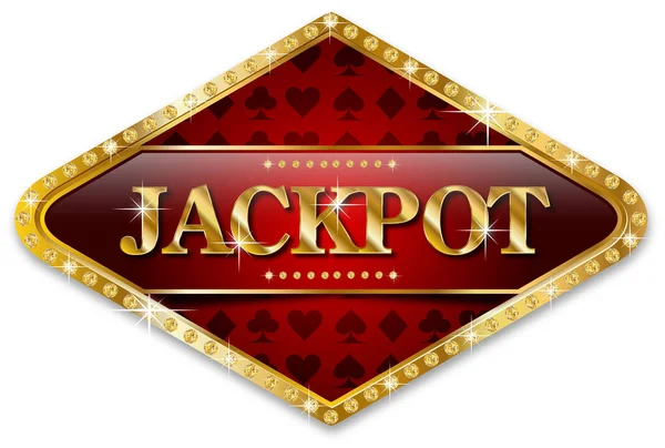 Banner de casino de jackpot — Vetor de Stock