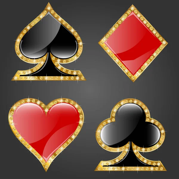 Casino icons set — Stock Vector