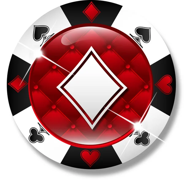 Casino icono plano — Archivo Imágenes Vectoriales