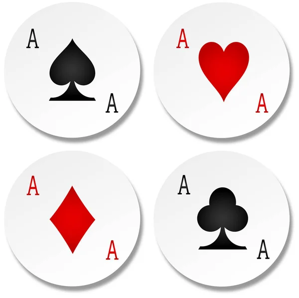 Juego de cartas — Vector de stock