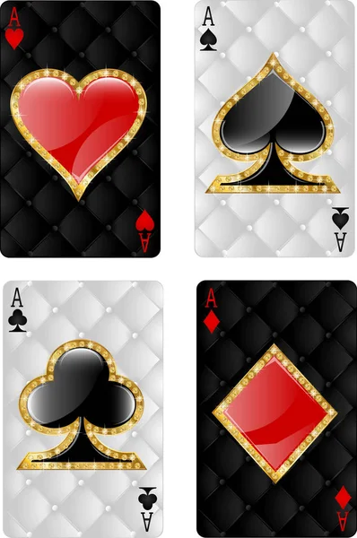 Set di carte da gioco — Vettoriale Stock