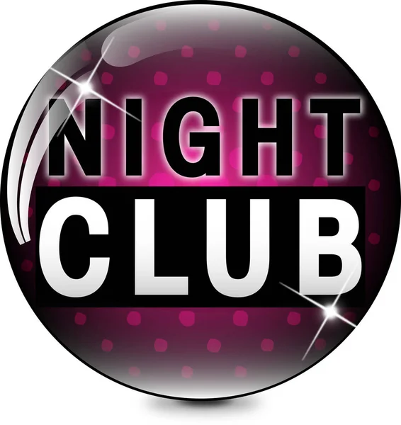Icono del club nocturno . — Vector de stock