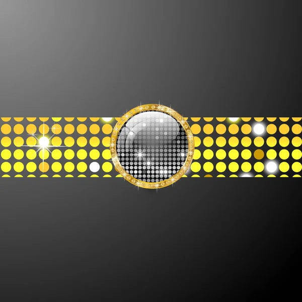Fond frais avec lumières disco — Image vectorielle