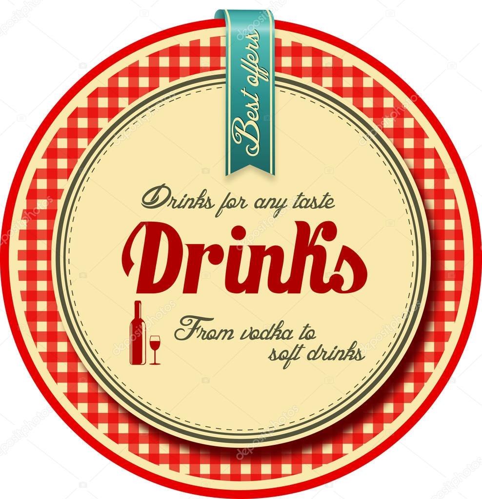 Drinks banner icon