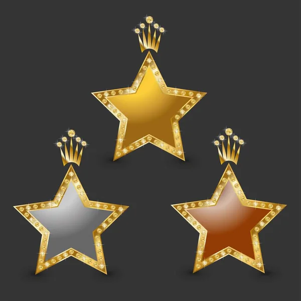 Nagrody w postaci gwiazd — Wektor stockowy