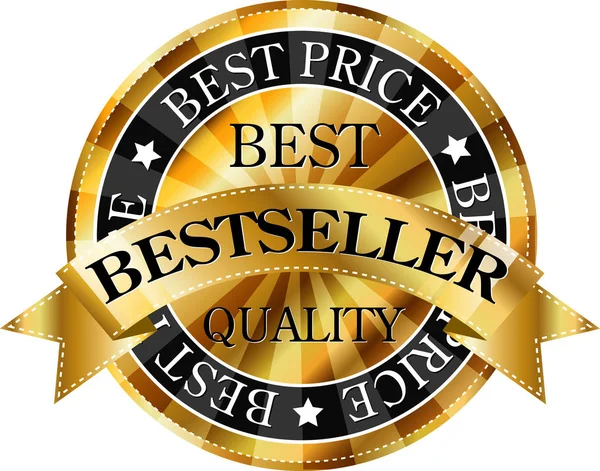 Bestseller logo template — Stock Vector