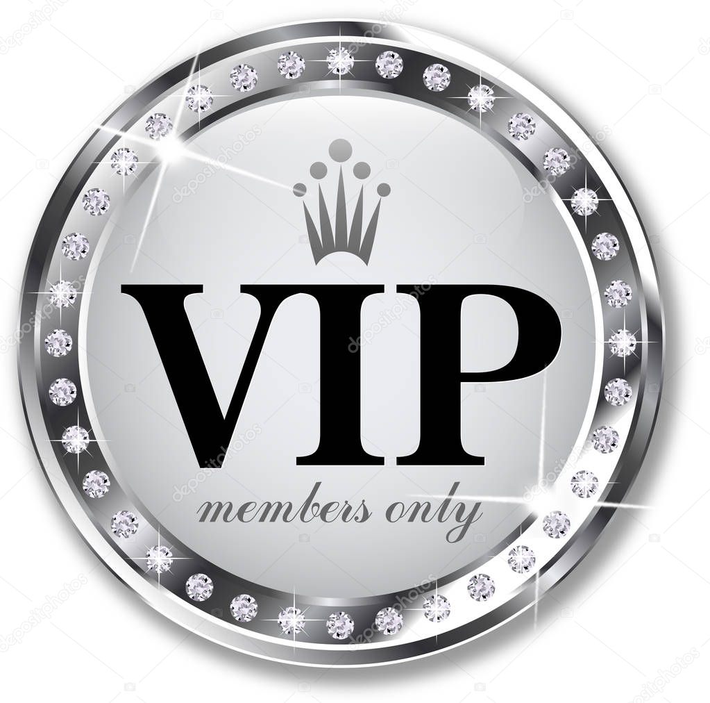 VIP logo template. Vector illustration