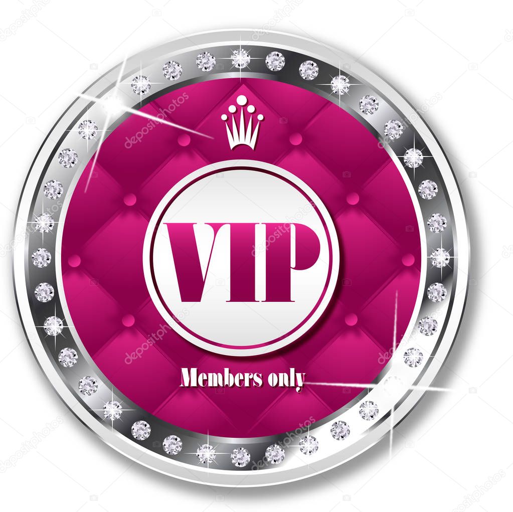 VIP logo template. Vector illustration