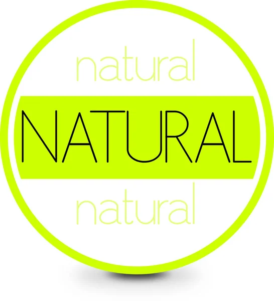 Etikett Naturprodukt-Garantie — Stockvektor