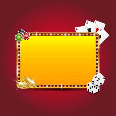 casino elemanları ile arka plan