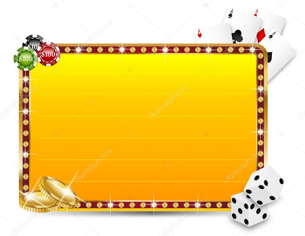 background with casino elements