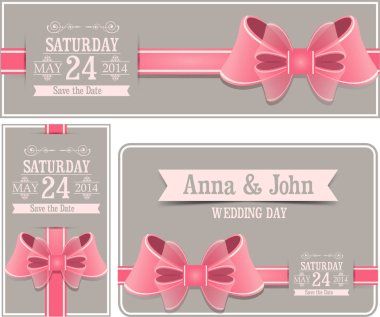 Düğün davetiyesi.