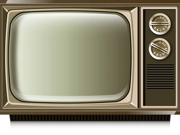 Realista vintage TV — Vector de stock