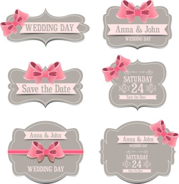 Düğün davetiyesi Etiketler