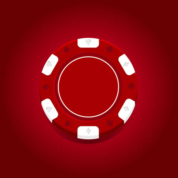 Εικονίδιο τσιπ καζίνο — Διανυσματικό Αρχείο