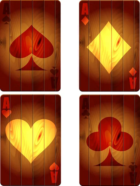 Иконки игральных карт казино — стоковый вектор