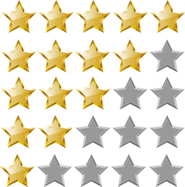 Star Rating Icônes — Image vectorielle