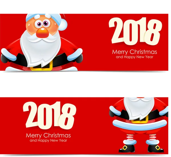 Santa Claus banner — Stock Vector