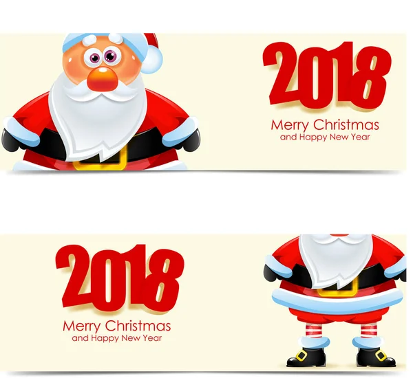 Santa Claus banner — Stock Vector