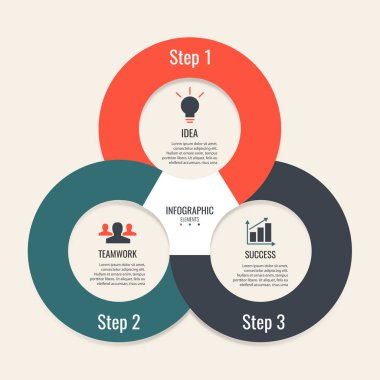 Infographic tasarım öğeleri, vektör çizim