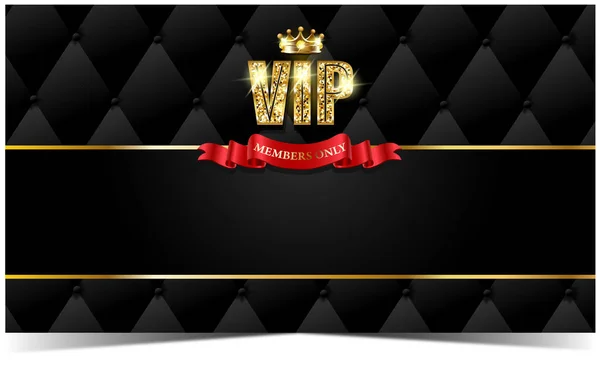 Vip Membros Preto Abstrato Fundo Vetor Ilustração — Vetor de Stock