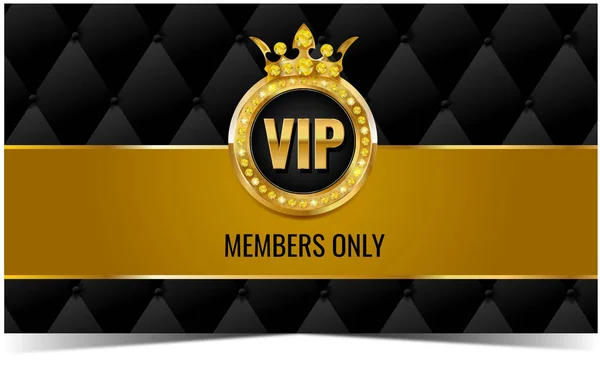 Membres Vip Noir Abstrait Fond Vectoriel Illustration — Image vectorielle