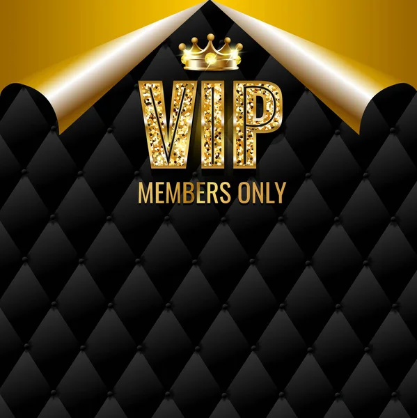 Membres Vip Noir Abstrait Fond Vectoriel Illustration — Image vectorielle