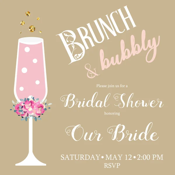 Brunch ve şampanya Davetiyesi